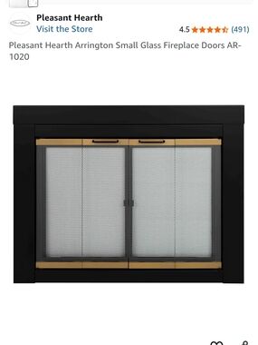 Pleasant Hearth Fireplace Door